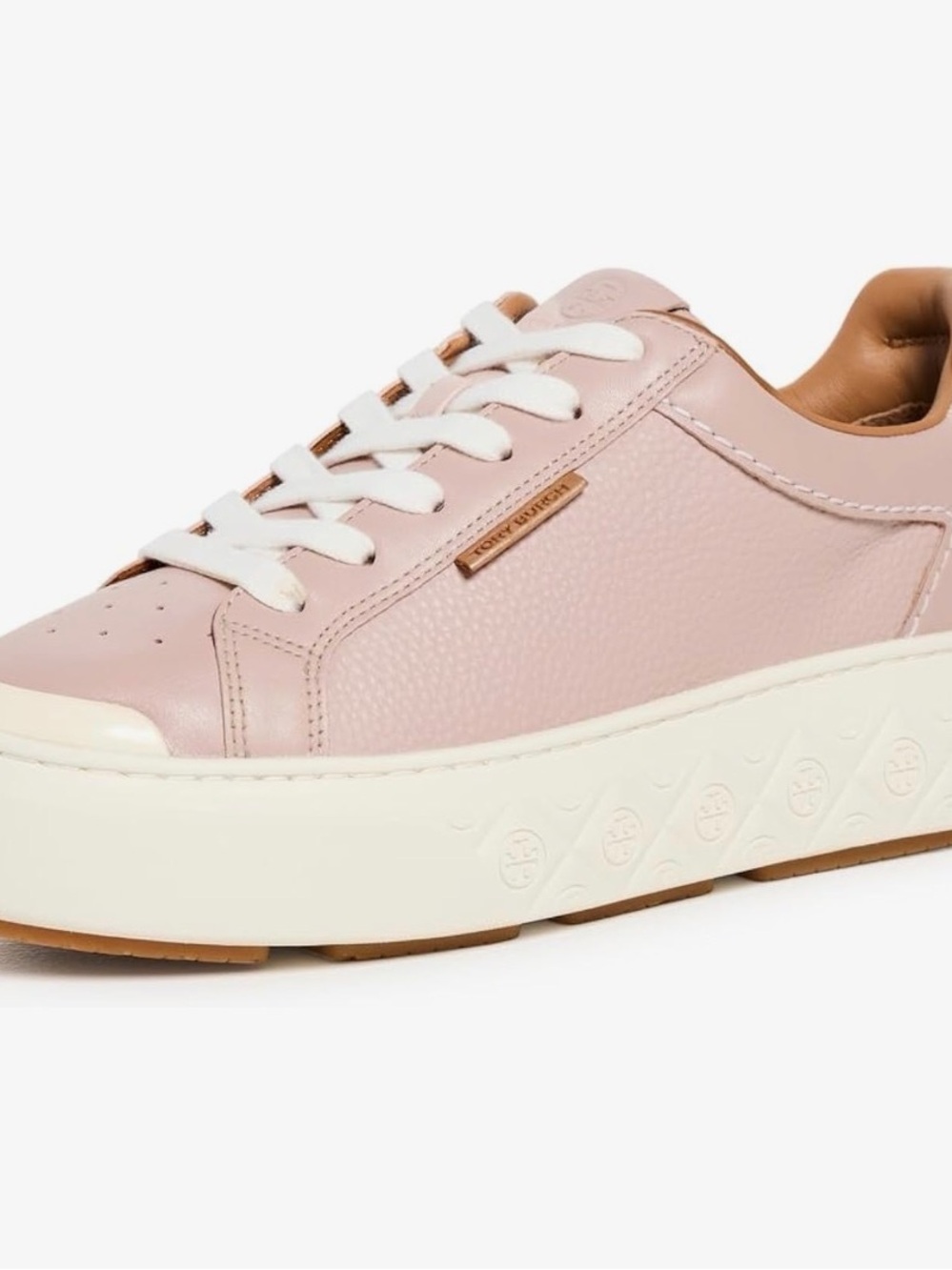 Tory Burch Women's Ladybug Sneakers, Shell Pink, 8 Medium US